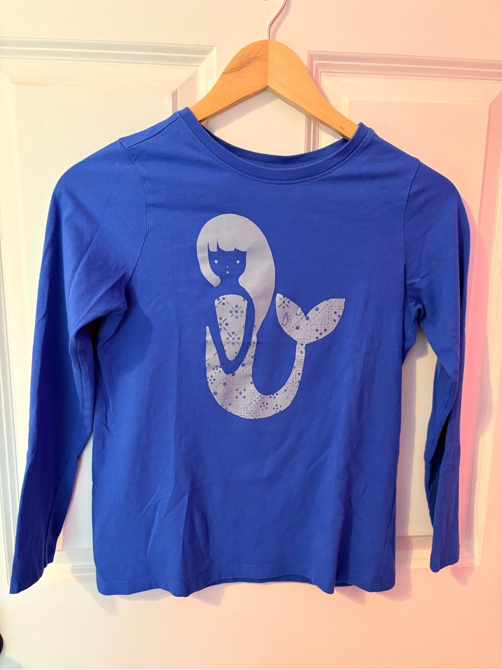 Tea Collection Royal Blue Long-Sleeve Mermaid Graphic Tee